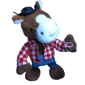 MTY International Vintage Cowboy Horse Plush Sing and Dances Country Music 13 In